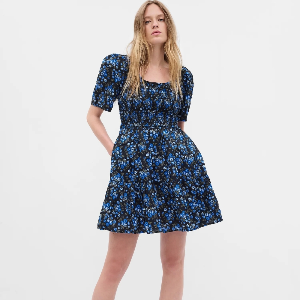 NWT Smocked Babydoll Dress